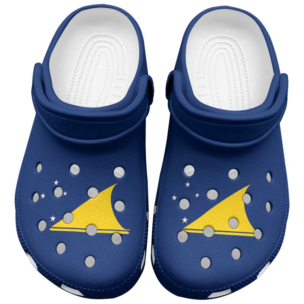 Tokelau Clogs Shoes Heritage Palette Flag-Inspired LT01 Blue - Polynesian Pride
