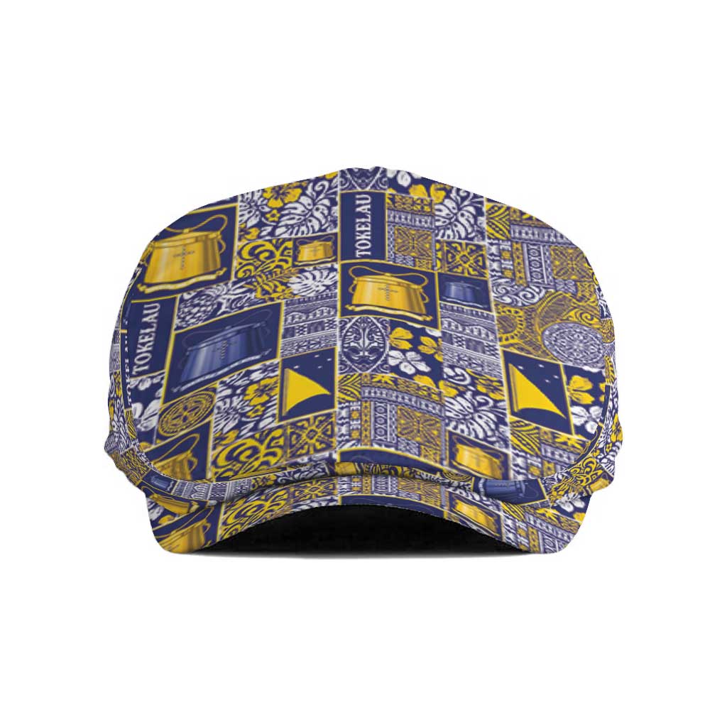 Tokelau Manuia te Kilihimahi Jeff Hat Pacific Patchwork Xmas Vibes LT9 Blue - Polynesian Pride