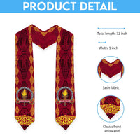Tonga Beulah College Graduation Stole Ngatu and Polynesian Pattern LT03 - Polynesian Pride