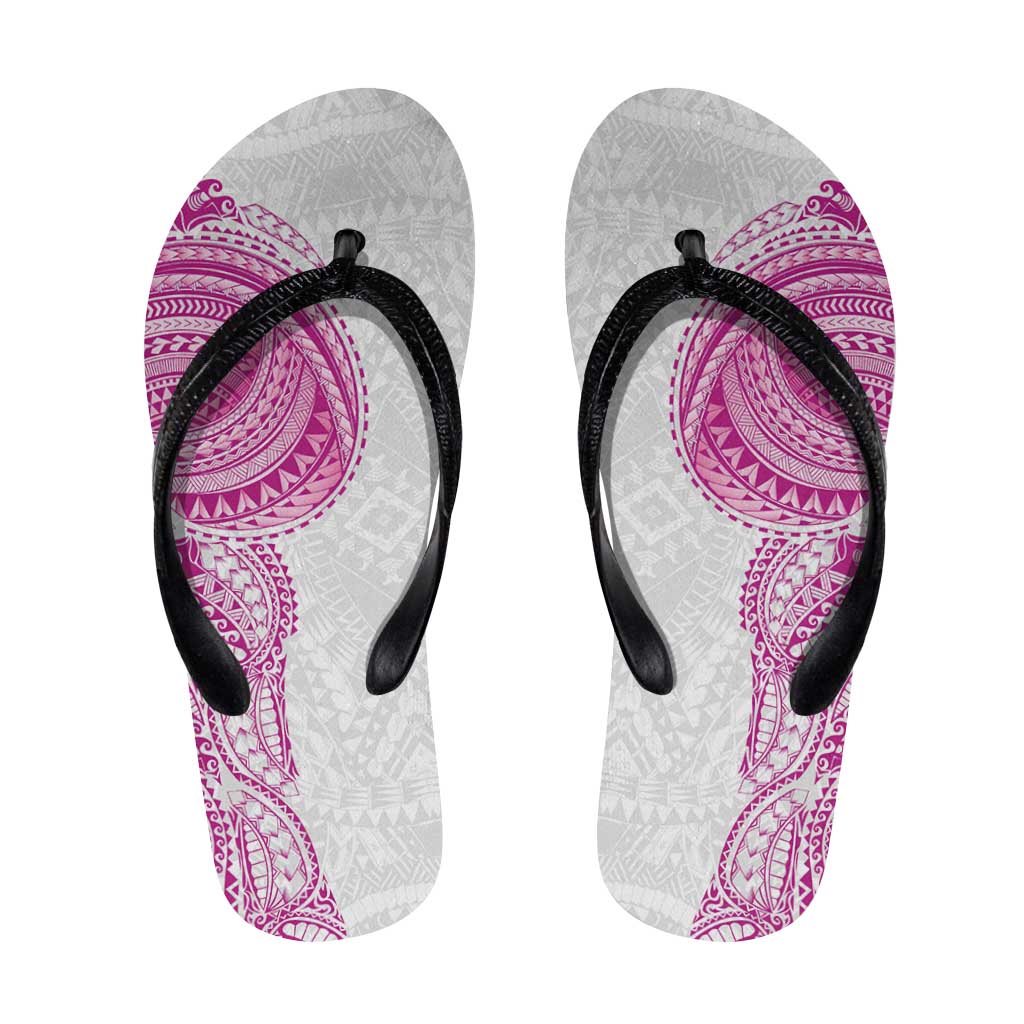 Traditional Polynesian Art Tattoos Flip Flops Pink Color LT03 Pink - Polynesian Pride