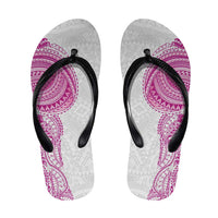 Traditional Polynesian Art Tattoos Flip Flops Pink Color LT03 Pink - Polynesian Pride