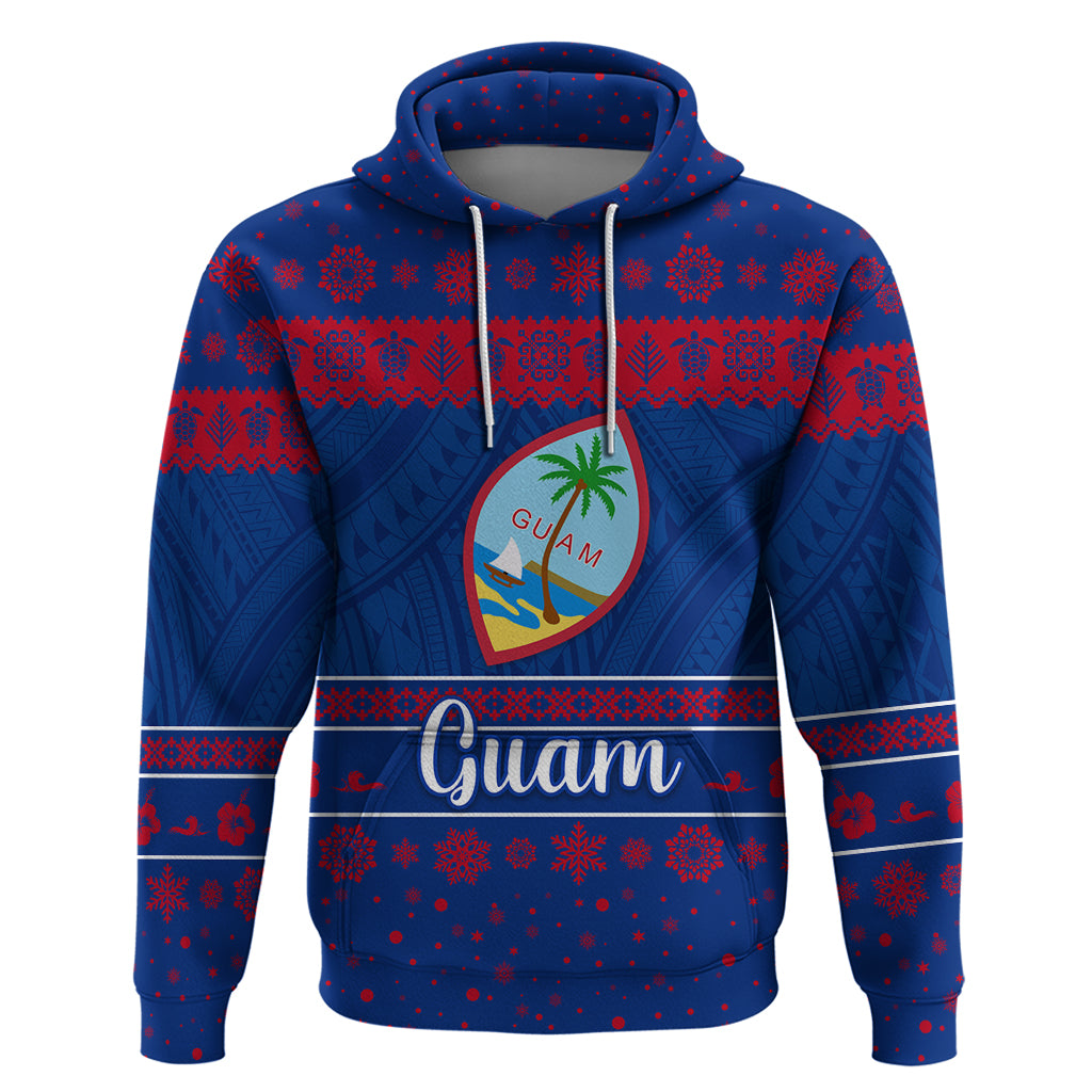 Custom Guam Christmas Zip Hoodie Simple Style LT8 - Polynesian Pride
