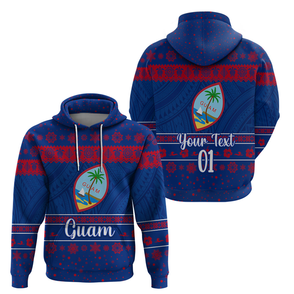 Custom Guam Christmas Zip Hoodie Simple Style LT8 - Polynesian Pride