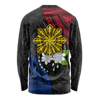 Philippines Sampaguita Filipino Sun Long Sleeve Shirt - LT12 - Polynesian Pride