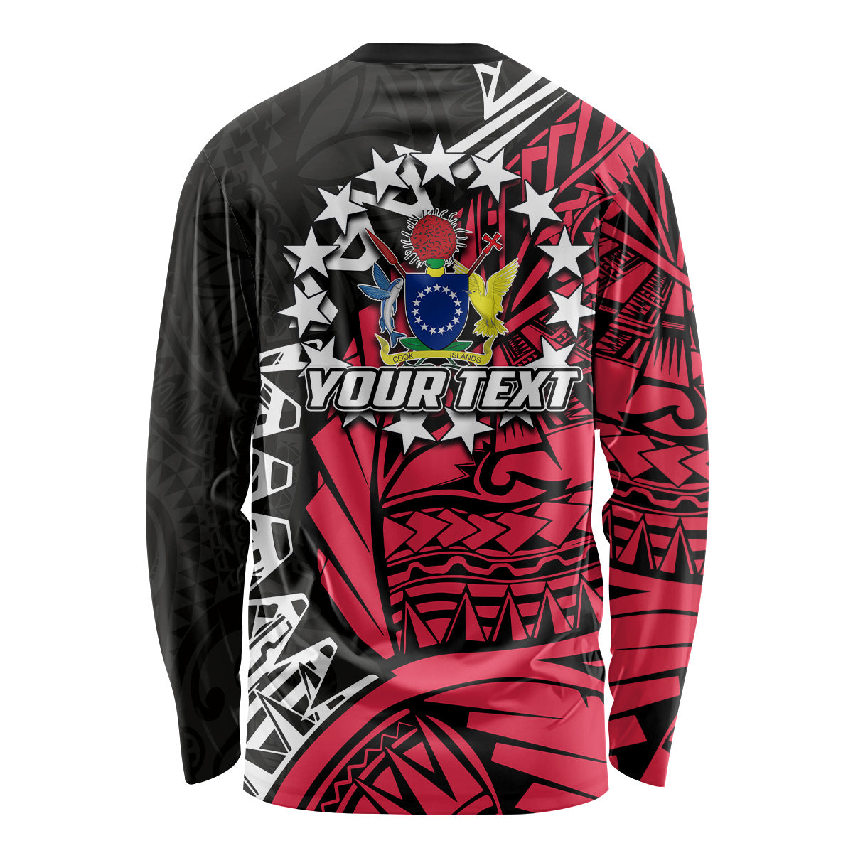 (Custom Personalised)Cook Islands Long Sleeve Shirts Atiu Polynesian Style LT6 - Polynesian Pride