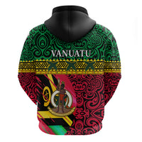 Vanuatu Dreamy Hoodie Flag and Pattern LT13 - Polynesian Pride