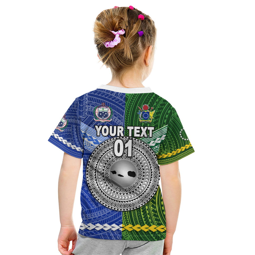 Custom Samoa Cook Islands T Shirt Together LT8 - Polynesian Pride