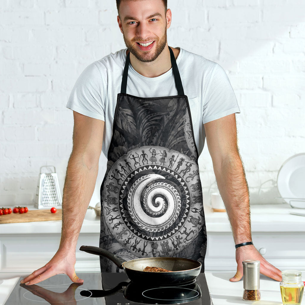 Hawaiian Piko Apron Cultural Anchor Connect Your Roots Ocean Waves TS04 - Polynesian Pride