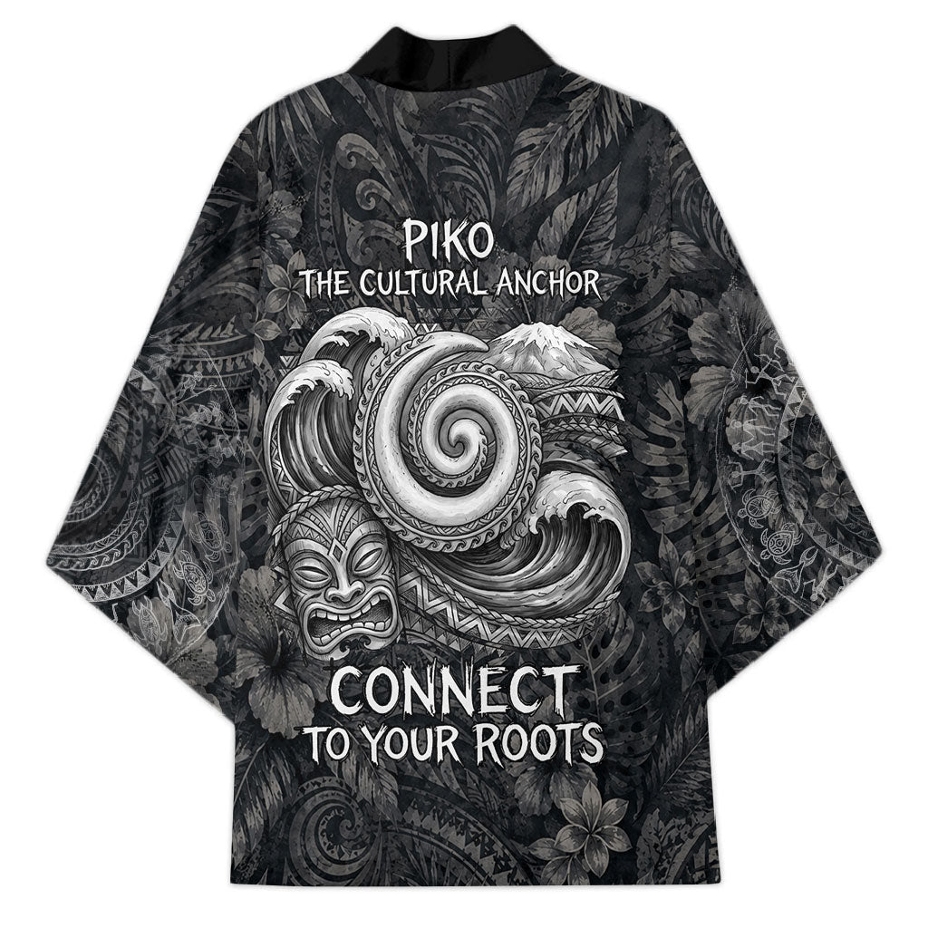 Hawaiian Piko Kimono Cultural Anchor Connect Your Roots Ocean Waves TS04 - Polynesian Pride