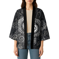 Hawaiian Piko Kimono Cultural Anchor Connect Your Roots Ocean Waves TS04 - Polynesian Pride