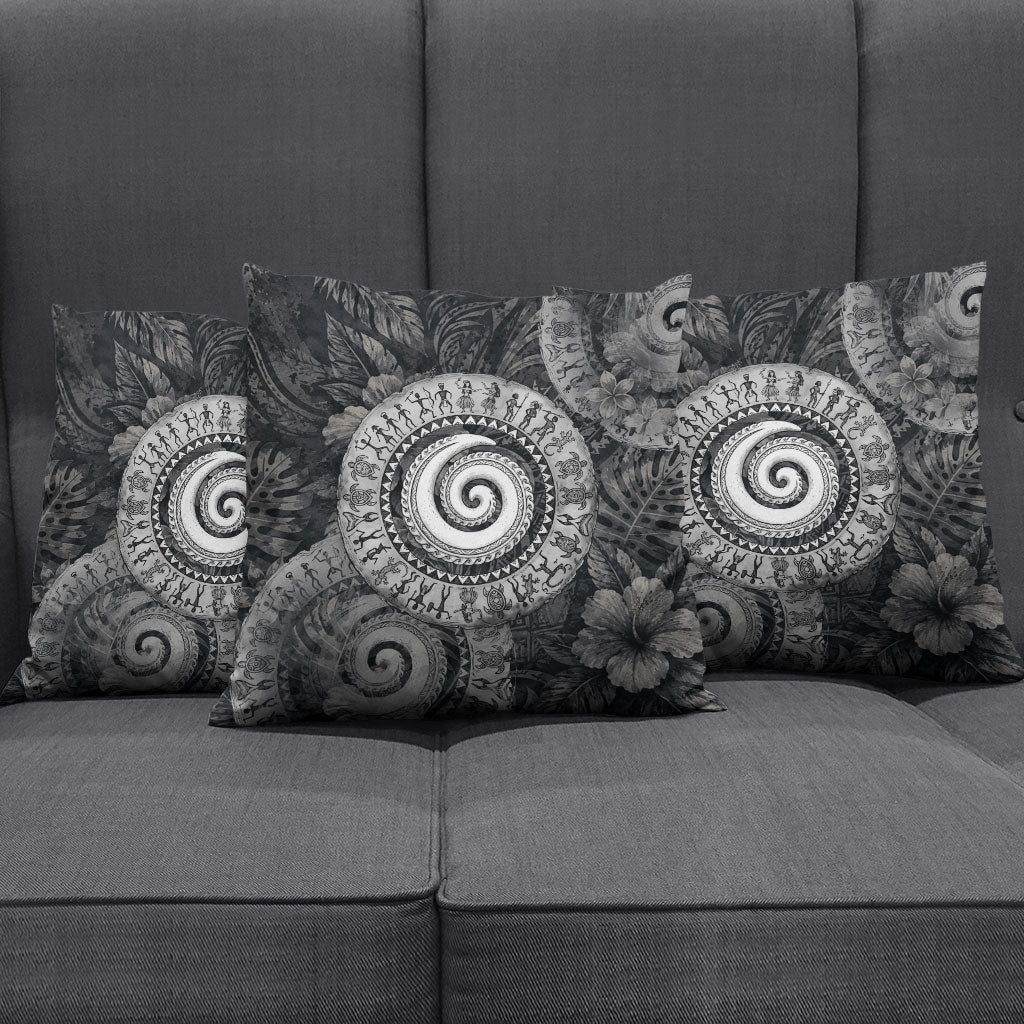 Hawaiian Piko Pillow Cover Cultural Anchor Connect Your Roots Ocean Waves TS04 - Polynesian Pride