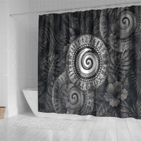 Hawaiian Piko Shower Curtain Cultural Anchor Connect Your Roots Ocean Waves TS04 - Polynesian Pride