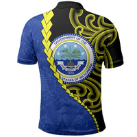 Federated States Of Micronesia FSM Polo Shirt Pacific Islander Tribal Swirl Geometric Pattern TS04 - Polynesian Pride