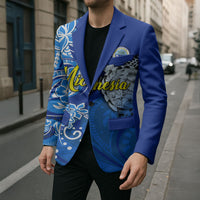 Micronesia Sea Turtle Blazer Federated States Of Micronesia Tribal Floral Pattern TS04 - Polynesian Pride