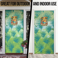Personalized Polynesia 50th Birthday Door Cover Vintage Hawaiian Floral Ukulele Tropical Sunset Art TS04 - Polynesian Pride