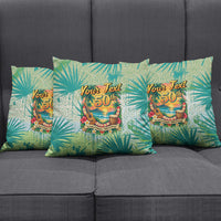 Personalized Polynesia 50th Birthday Pillow Cover Vintage Hawaiian Floral Ukulele Tropical Sunset Art TS04 - Polynesian Pride