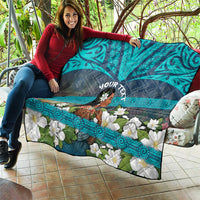 Personalized Polynesian Woman 50th Birthday Quilt Traditional Pacific Tribal Tattoo Floral Art TS04 - Polynesian Pride