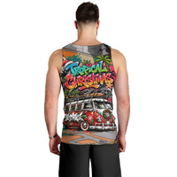 Tropical Christmas In July Candy Cane Surf Men Tank Top Vibrant Street Art Beach Graffiti Graphic TS04 - Polynesian Pride