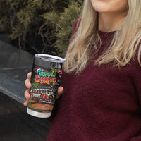 Tropical Christmas In July Candy Cane Surf Tumbler Cup Vibrant Street Art Beach Graffiti Graphic TS04 - Polynesian Pride