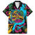 Pineapple Skull Family Matching Off Shoulder Long Sleeve Dress and Hawaiian Shirt Sumer Time TS04 Dad's Shirt - Short Sleeve Multicolor - Polynesian Pride