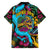 Pineapple Skull Family Matching Off Shoulder Maxi Dress and Hawaiian Shirt Sumer Time TS04 - Polynesian Pride