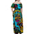 Pineapple Skull Family Matching Off Shoulder Maxi Dress and Hawaiian Shirt Sumer Time TS04 - Polynesian Pride