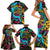 Pineapple Skull Family Matching Short Sleeve Bodycon Dress and Hawaiian Shirt Sumer Time TS04 - Polynesian Pride