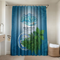 Micronesia Independence Day Bathroom Set FSM Patriotic Pacific Island Nan Madol Ruins Seabird Tropical TS04 Shower Curtain Only Blue Green - Polynesian Pride