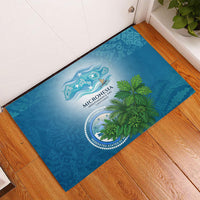 Micronesia Independence Day Rubber Doormat FSM Patriotic Pacific Island Nan Madol Ruins Seabird Tropical TS04 - Polynesian Pride