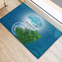 Micronesia Independence Day Rubber Doormat FSM Patriotic Pacific Island Nan Madol Ruins Seabird Tropical TS04 - Polynesian Pride