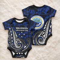 Micronesia Independence Day FSM Baby Onesie Tribal Tattoo Pattern Flag Seal Heritage TS04 - Polynesian Pride