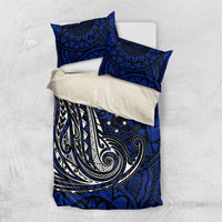 Micronesia Independence Day FSM Bedding Set Tribal Tattoo Pattern Flag Seal Heritage