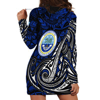 Micronesia Independence Day FSM Hoodie Dress Tribal Tattoo Pattern Flag Seal Heritage TS04 - Polynesian Pride