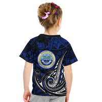 Micronesia Independence Day FSM Kid T Shirt Tribal Tattoo Pattern Flag Seal Heritage TS04 - Polynesian Pride