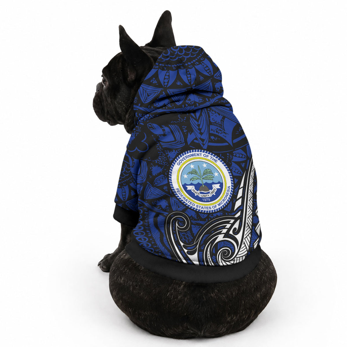 Micronesia Independence Day FSM Pet Hoodie Tribal Tattoo Pattern Flag Seal Heritage TS04 - Polynesian Pride