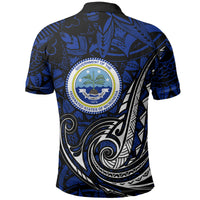 Micronesia Independence Day FSM Polo Shirt Tribal Tattoo Pattern Flag Seal Heritage TS04 - Polynesian Pride