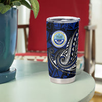 Micronesia Independence Day FSM Tumbler Cup Tribal Tattoo Pattern Flag Seal Heritage TS04 - Polynesian Pride