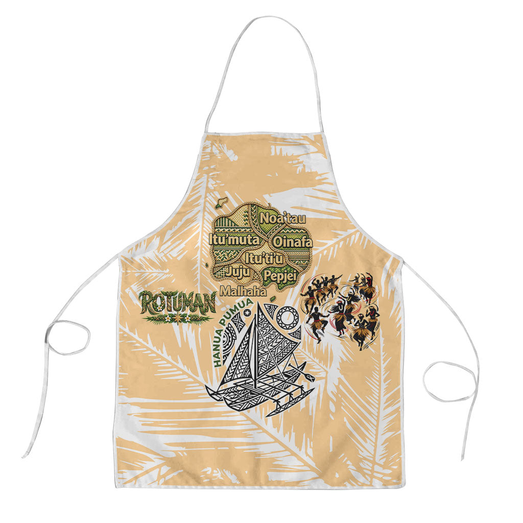 Rotuman Culture Island Pride Apron Traditional Polynesian Tribal Pattern With Island Map