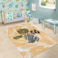 Rotuman Culture Island Pride Area Rug Traditional Polynesian Tribal Pattern With Island Map TS04 - Polynesian Pride