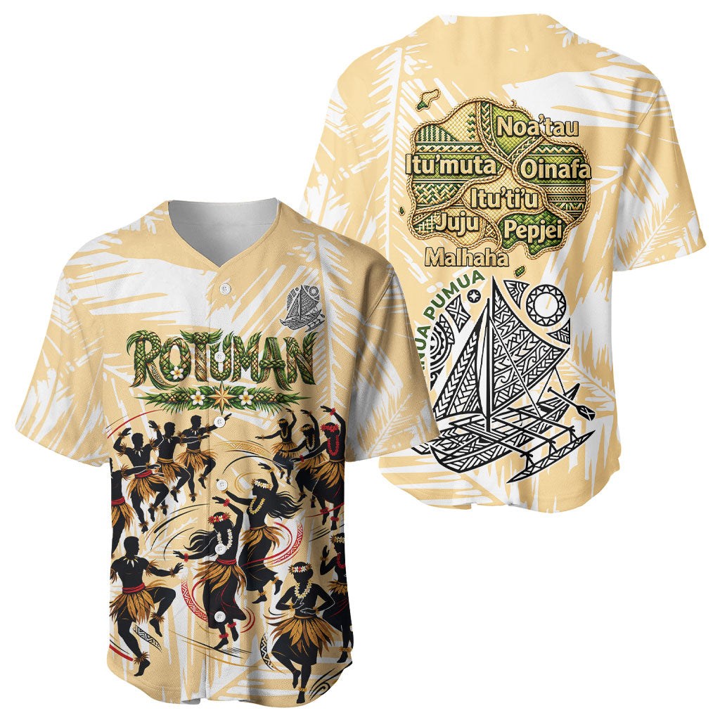 Rotuman Culture Island Pride Baseball Jersey Traditional Polynesian Tribal Pattern With Island Map TS04 - Polynesian Pride