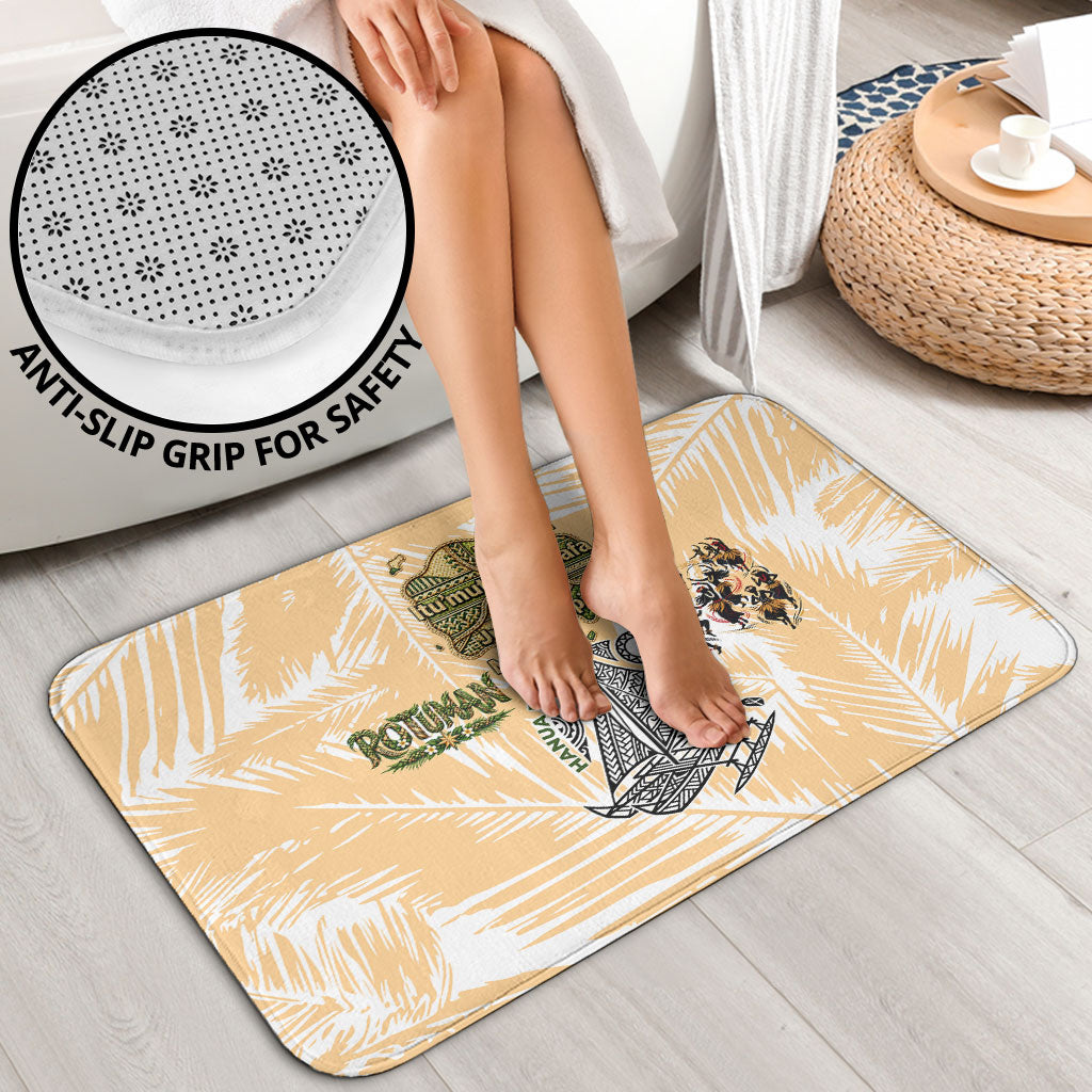 Rotuman Culture Island Pride Bathroom Set Traditional Polynesian Tribal Pattern With Island Map TS04 - Polynesian Pride