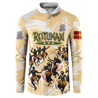 Rotuman Culture Island Pride Button Sweatshirt Traditional Polynesian Tribal Pattern With Island Map