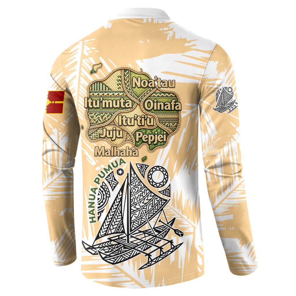 Rotuman Culture Island Pride Button Sweatshirt Traditional Polynesian Tribal Pattern With Island Map