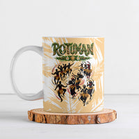 Rotuman Culture Island Pride Ceramic Mug Traditional Polynesian Tribal Pattern With Island Map