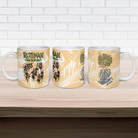 Rotuman Culture Island Pride Ceramic Mug Traditional Polynesian Tribal Pattern With Island Map