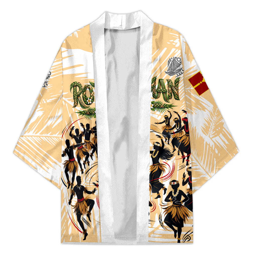 Rotuman Culture Island Pride Kimono Traditional Polynesian Tribal Pattern With Island Map