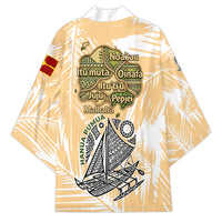 Rotuman Culture Island Pride Kimono Traditional Polynesian Tribal Pattern With Island Map TS04 - Polynesian Pride