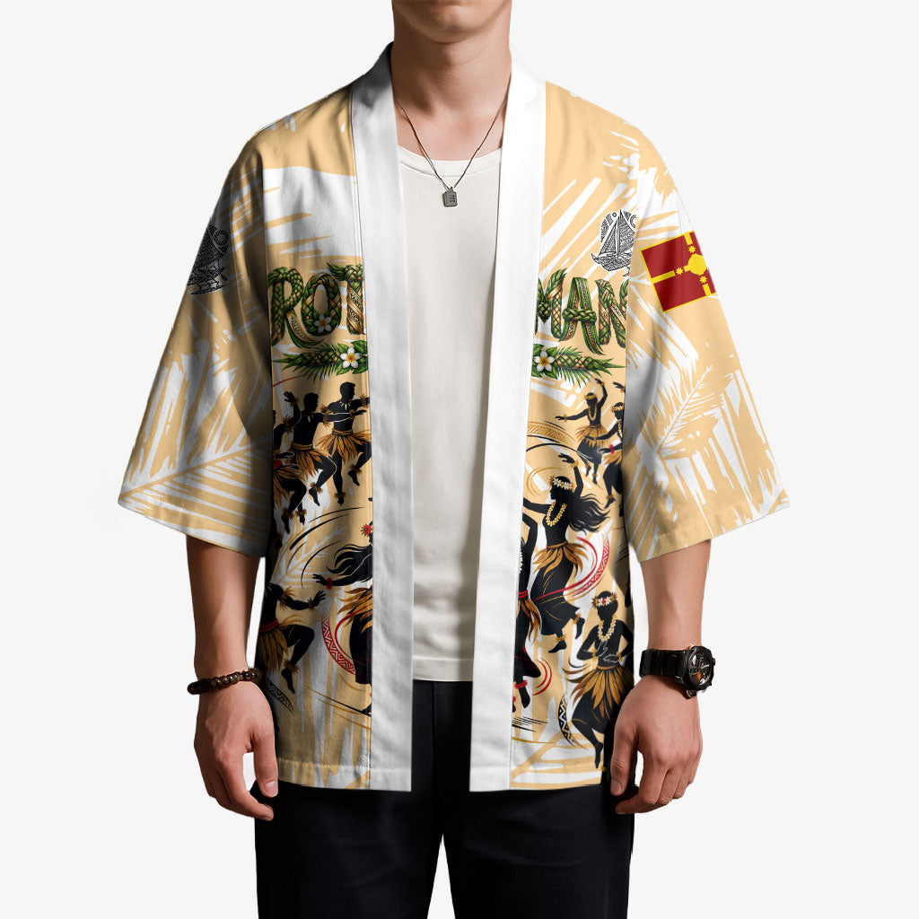 Rotuman Culture Island Pride Kimono Traditional Polynesian Tribal Pattern With Island Map TS04 - Polynesian Pride