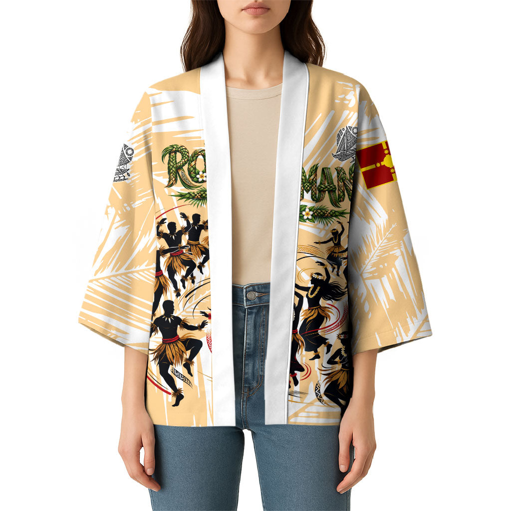 Rotuman Culture Island Pride Kimono Traditional Polynesian Tribal Pattern With Island Map TS04 - Polynesian Pride