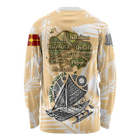 Rotuman Culture Island Pride Long Sleeve Shirt Traditional Polynesian Tribal Pattern With Island Map TS04 - Polynesian Pride